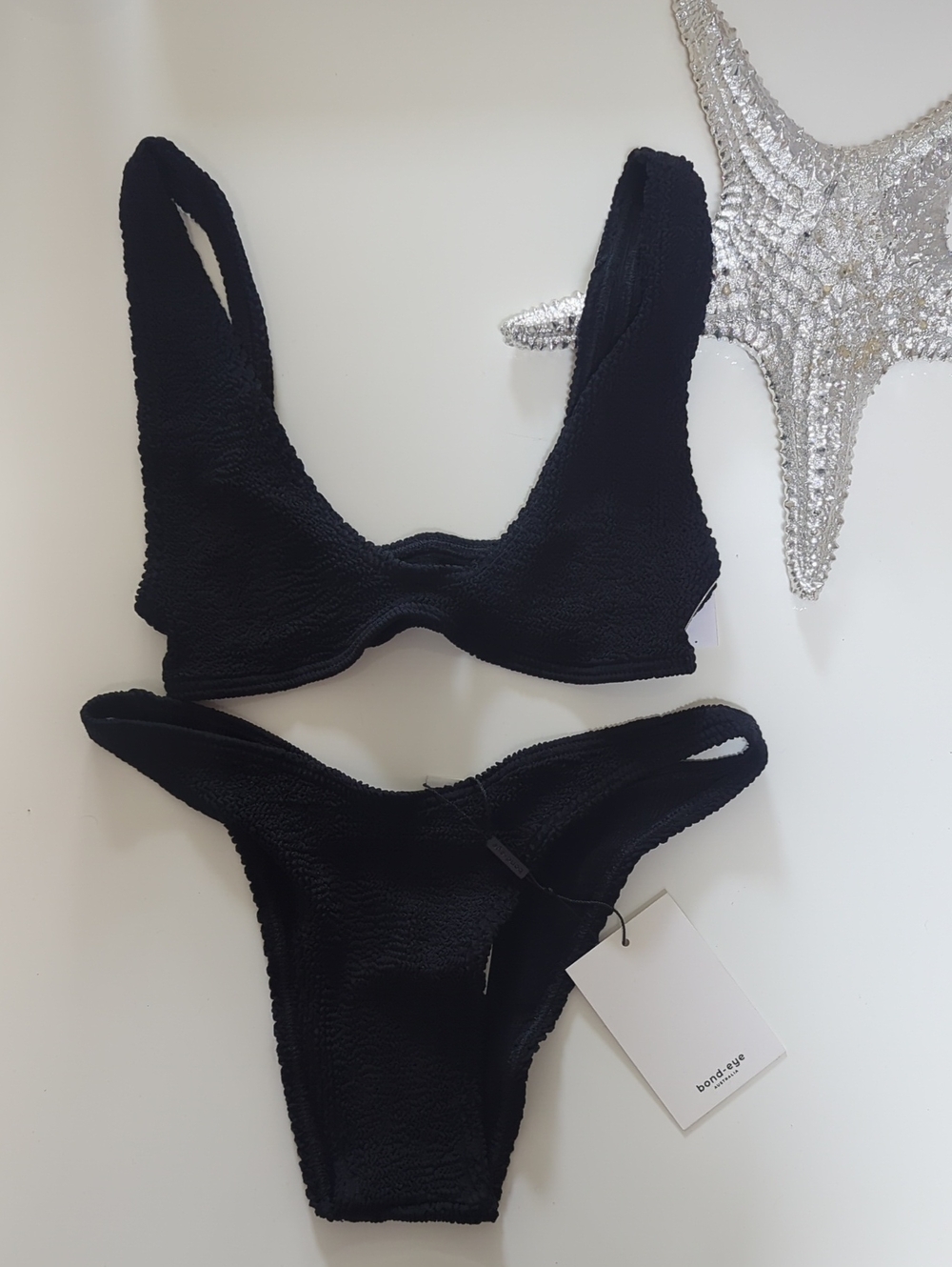 NWT Black Bond -Eye BIKINI SET 🖤 Scout Top 🖤Scene bottom 🖤 ONE SIZE  NEW